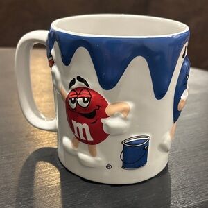 Large Mars, Inc M&M Character Mug with Blue Drip Design